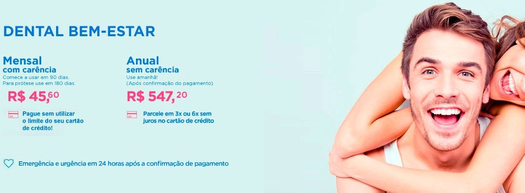 Odontoprev Bem Estar sem carência por 547,20 à vista por 1 ano